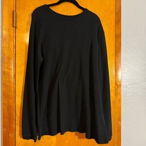 Goodfellow & Co Black Ribbed Long-Sleeve Top